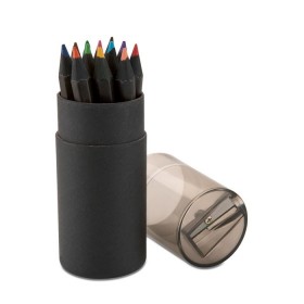 12 crayons de couleurs noirs   IT3630