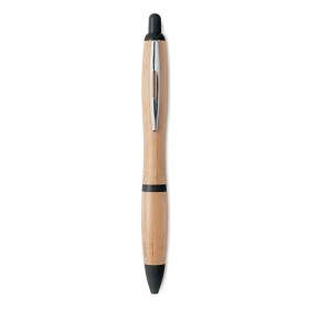 Stylo bille en ABS et bambou. Rio BambooCouleur:Noir