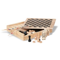 4 jeux dans une boîte en bois Trikes 