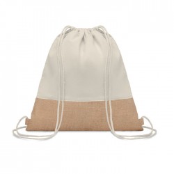Sac à cordon avec détails jute India 