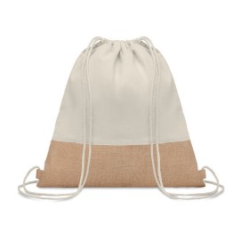 Sac à cordon avec détails jute India 