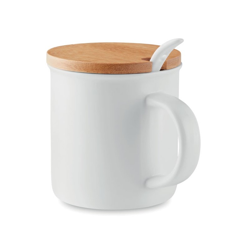 Mug porcelaine avec cuillère Kenya 