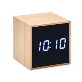 Réveil LED boîtier en bambou Mara Clock 