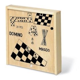 4 jeux dans une boîte en bois TRIKES 