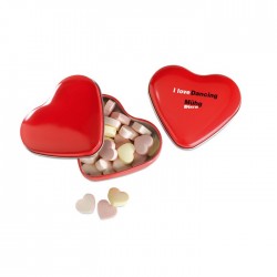 Boîte coeur avec bonbons Lovemint 