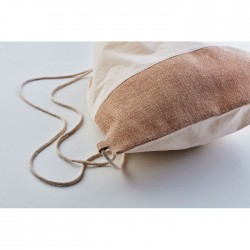 Sac à cordon avec détails jute India 
