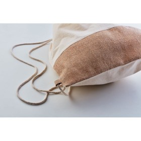 Sac à cordon avec détails jute India 