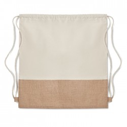 Sac à cordon avec détails jute India 