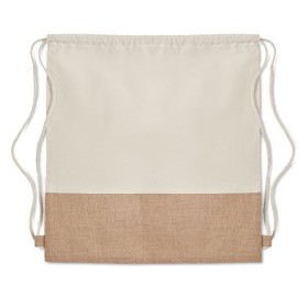 Sac à cordon avec détails jute India 