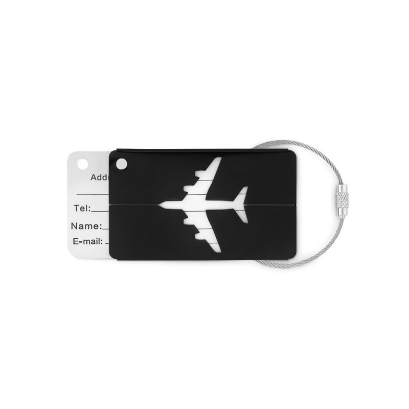 Etiquette à bagage en aluminium Fly Tag Etiquette à bagage en aluminium Fly Tag