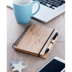 Carnet et stylo en bambou Bambloc 