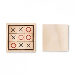 Jeu de morpion en bois Tic Tac Toe 