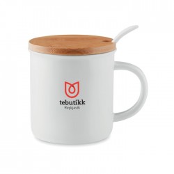 Mug porcelaine avec cuillère Kenya 