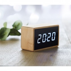 Réveil LED boîtier en bambou Miri Clock 